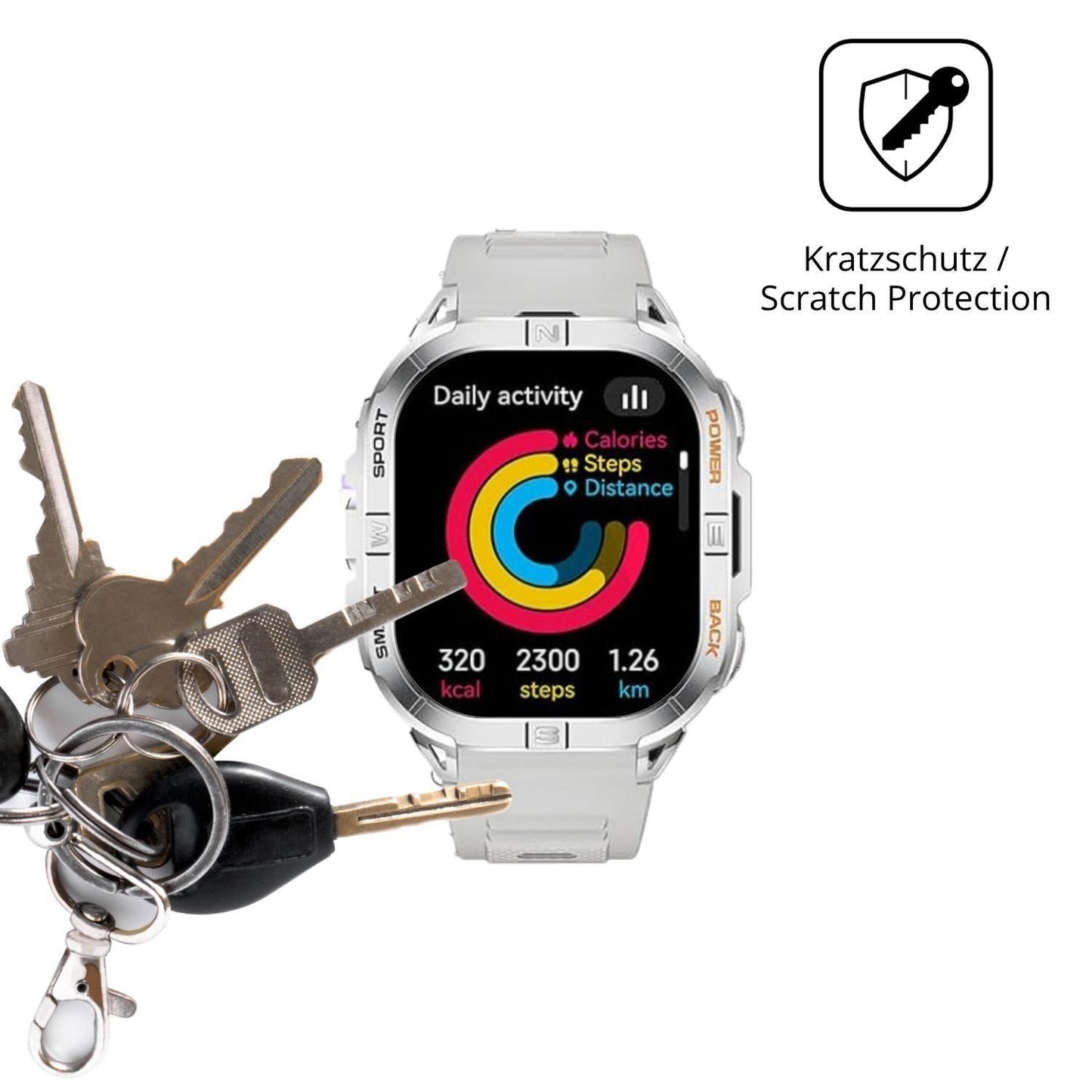 6x Schutzfolie klar für SUNKTA DM6 Display-Schutzf (4)
