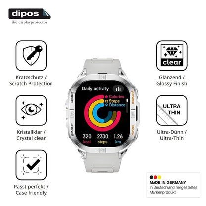 6x Schutzfolie klar für SUNKTA DM6 Display-Schutzf (7)