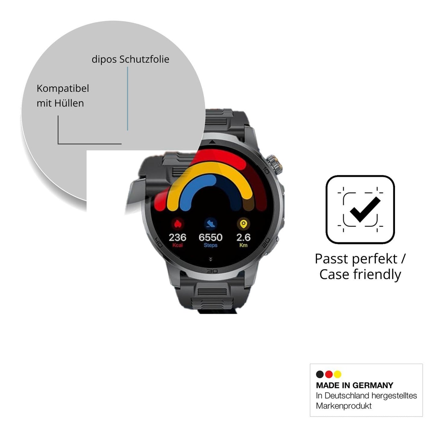 6x Schutzfolie klar für LIGE SMART EF19 Display-Sc (6)