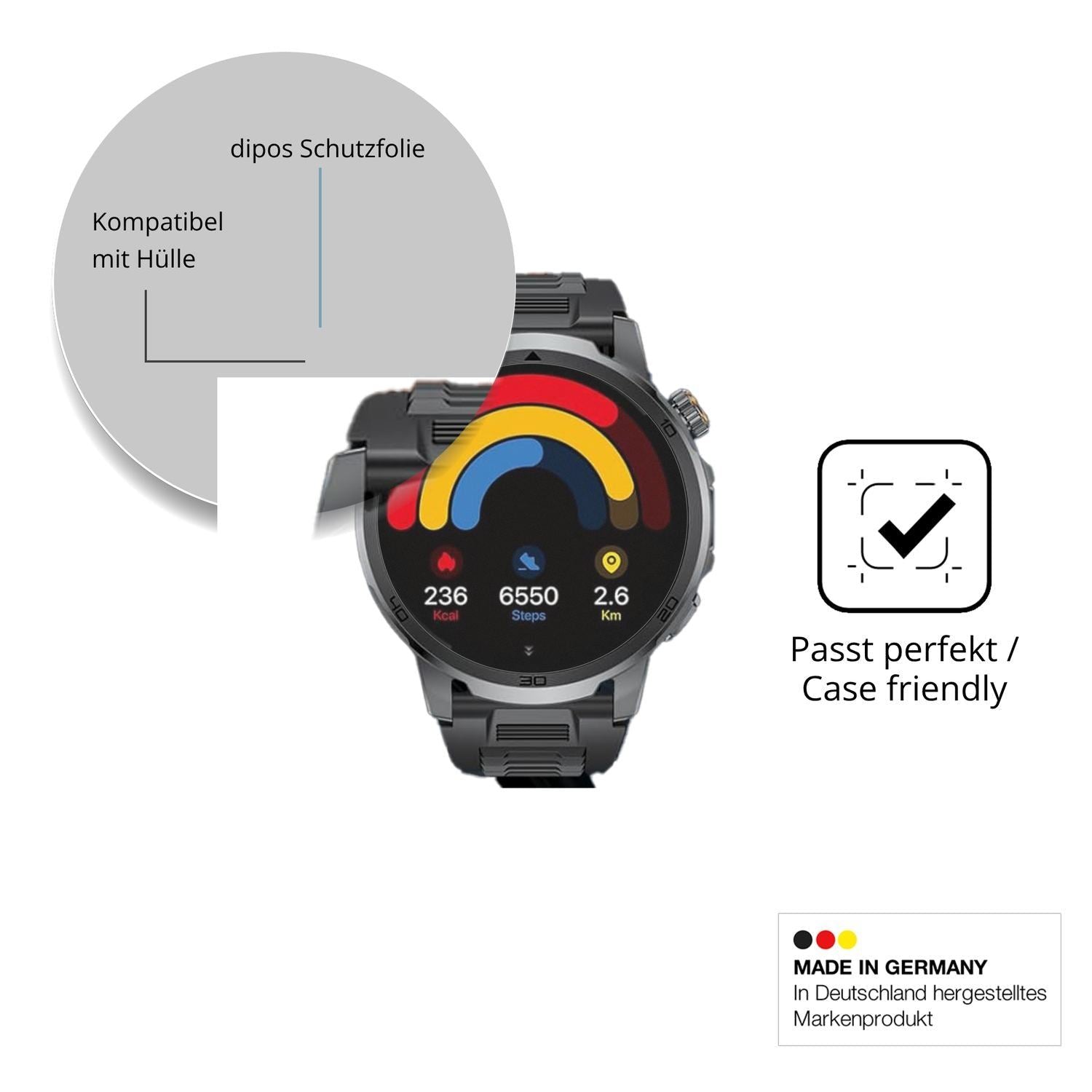 6x Schutzfolie matt für LIGE SMART EF19 Display-Sc (6)