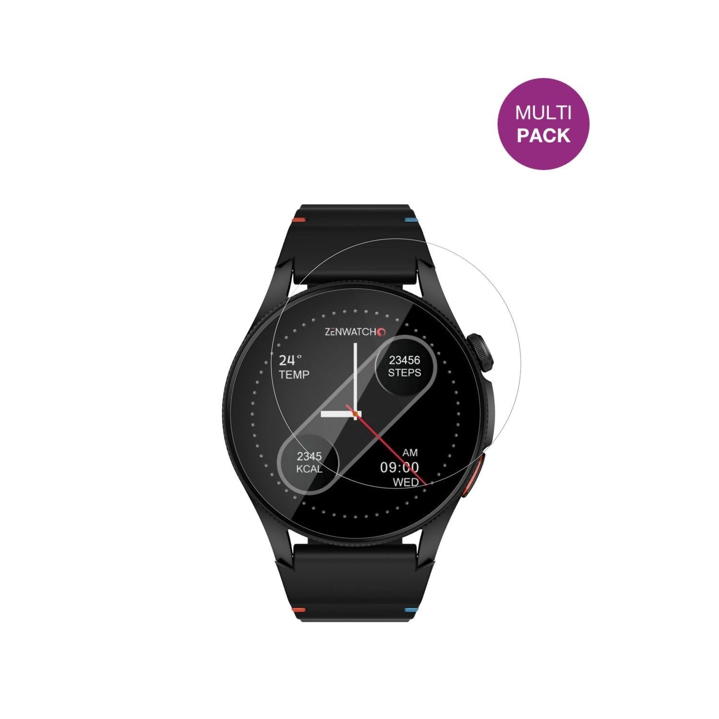 6x Schutzfolie klar für Zenwatch Zenara Display-Sc (2)