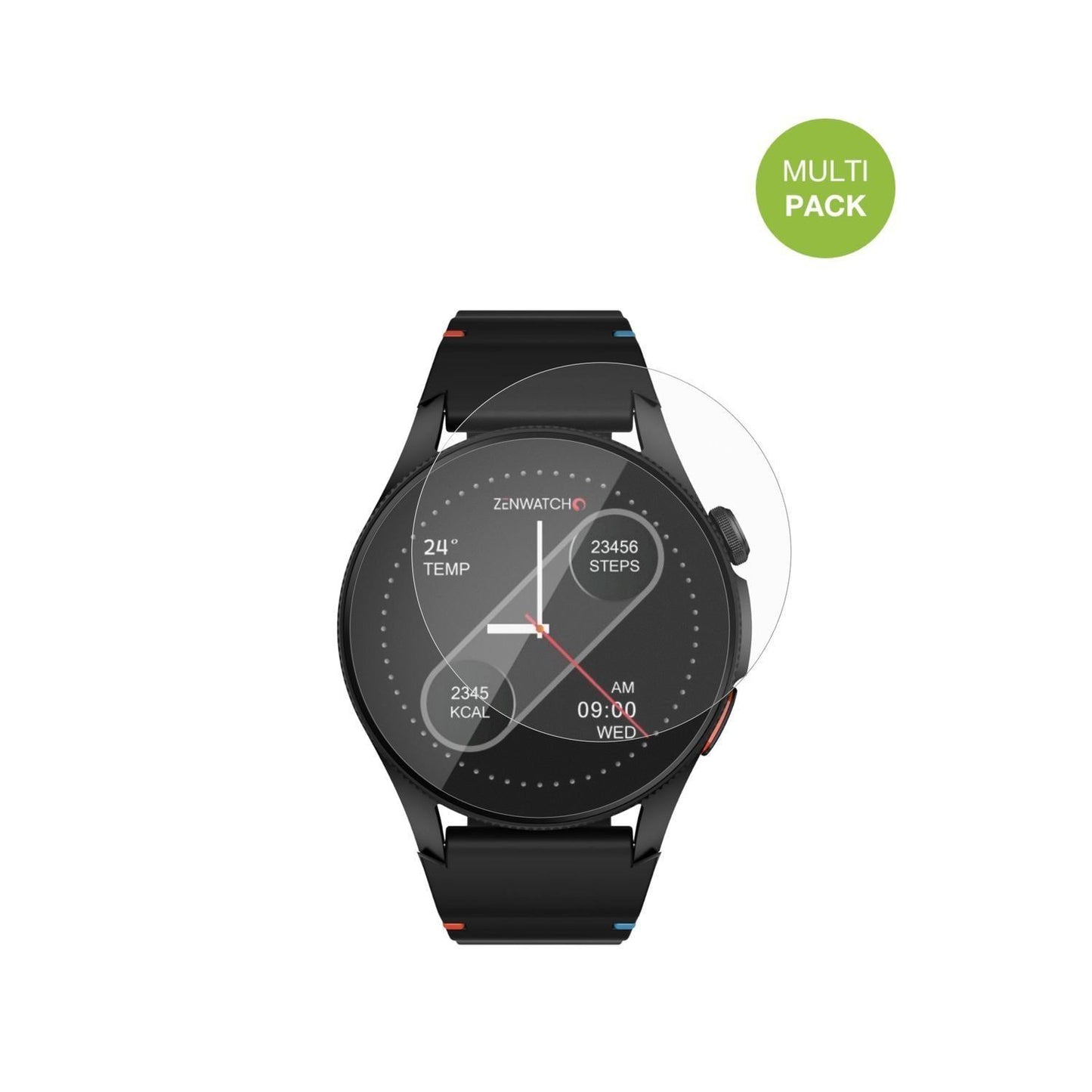 6x Schutzfolie matt für Zenwatch Zenara Display-Sc (2)