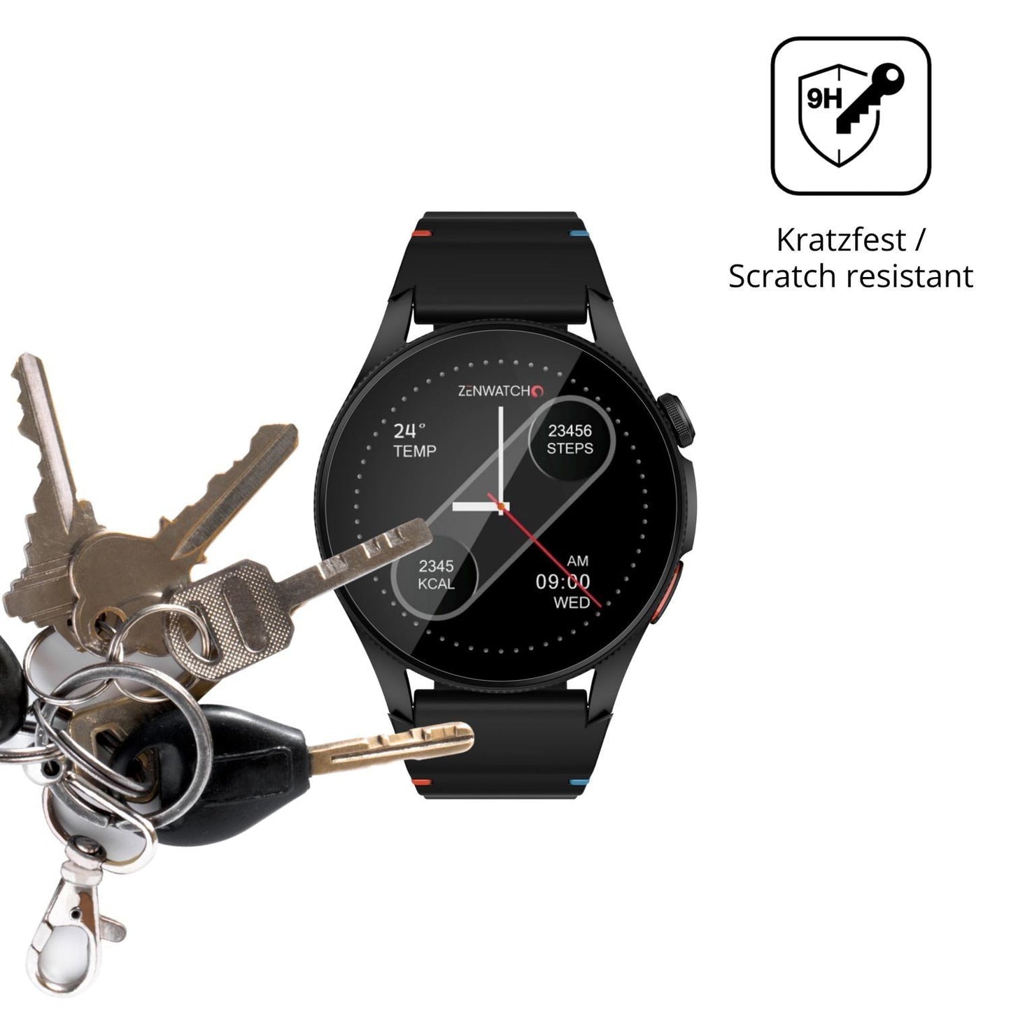 2x 9H Schutzfolie für Zenwatch Zenara Panzerfolie (3)