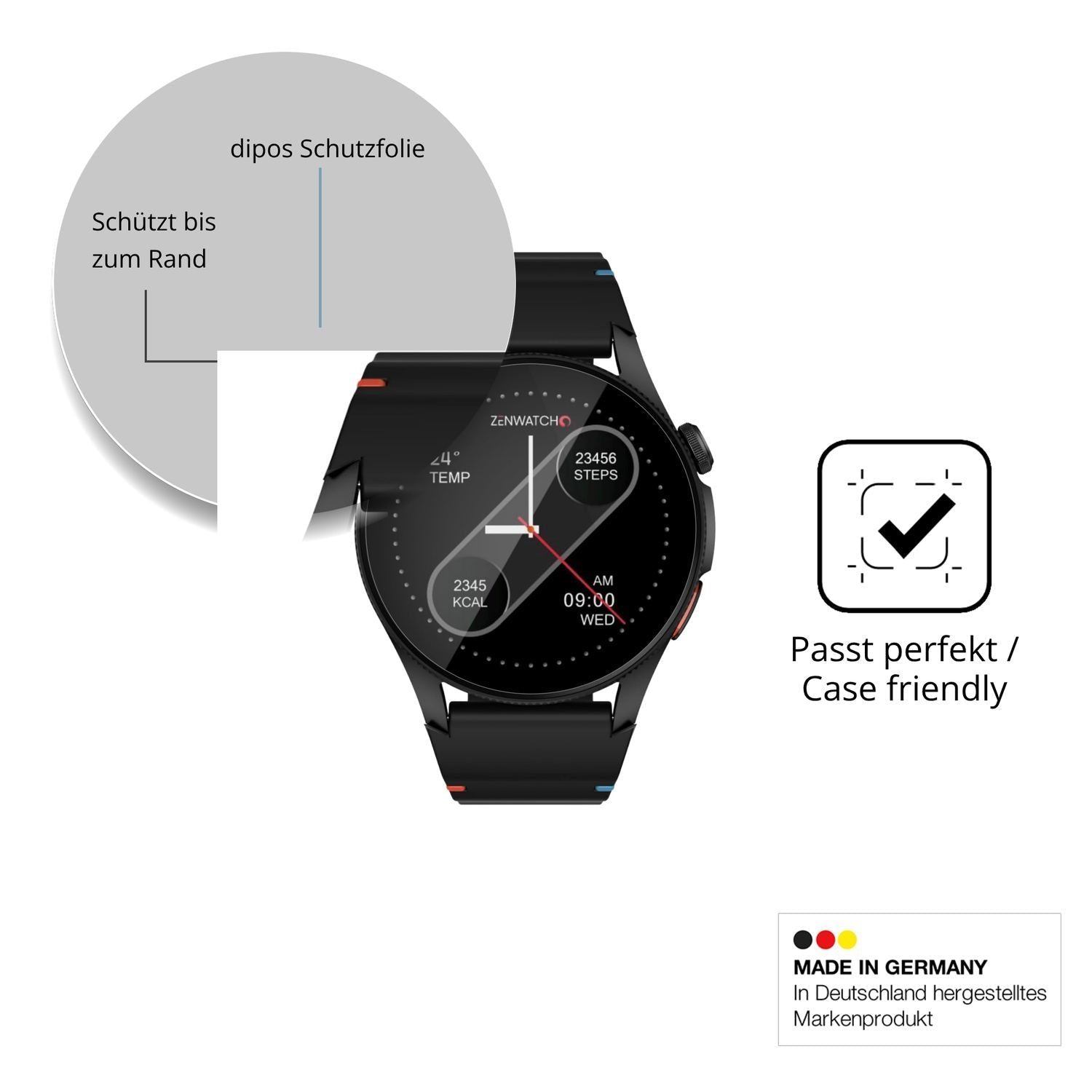 2x 9H Schutzfolie für Zenwatch Zenara Panzerfolie (6)