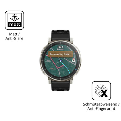 2x 9H Schutzfolie matt für Amazfit Active 3 Premiu (5)