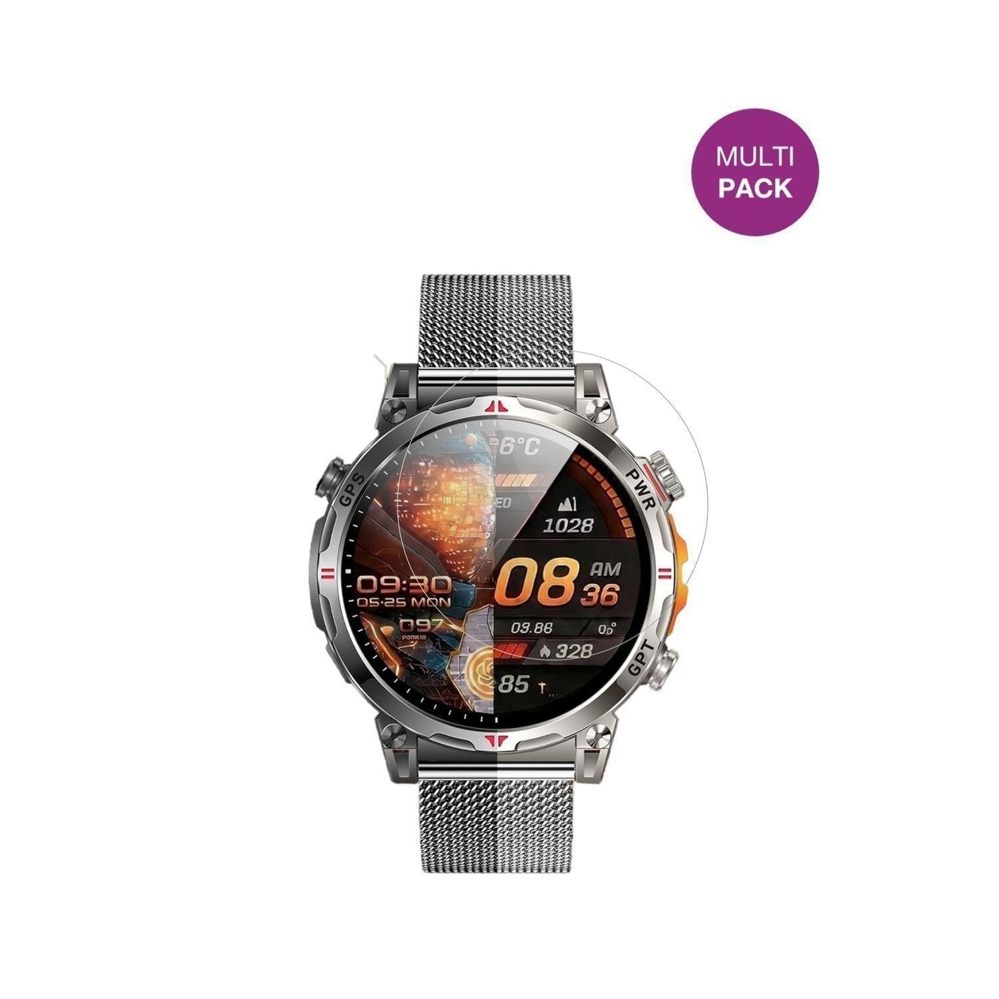 6x Schutzfolie klar für NONGAMX 1.7 Zoll Smartwatc (2)