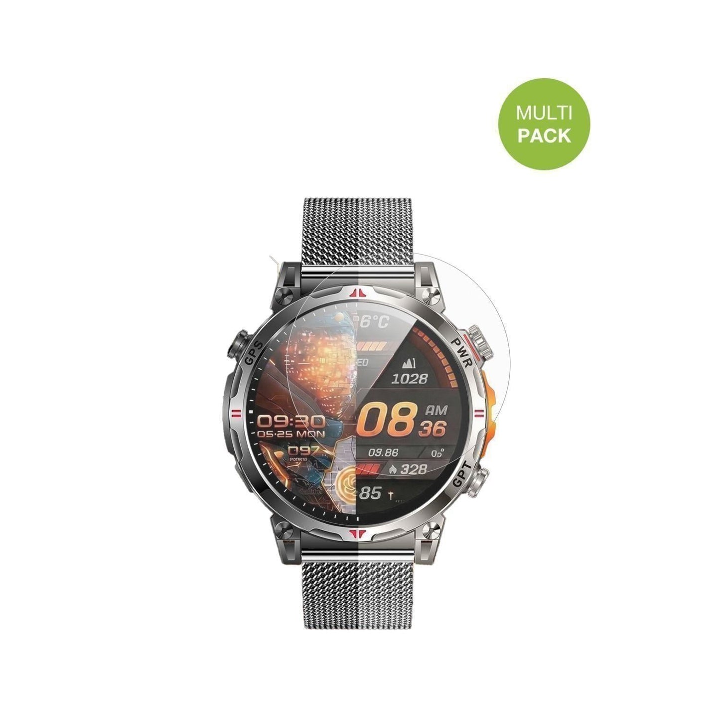 6x Schutzfolie matt für NONGAMX 1.7 Zoll Smartwatc (2)
