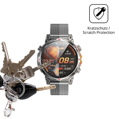 6x Schutzfolie matt für NONGAMX 1.7 Zoll Smartwatc (4)