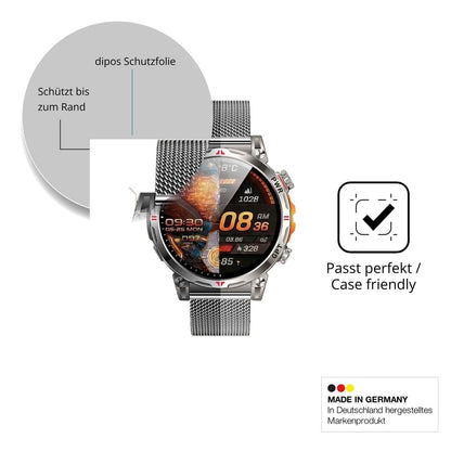 2x 9H Schutzfolie für NONGAMX 1.7 Zoll Smartwatch  (6)
