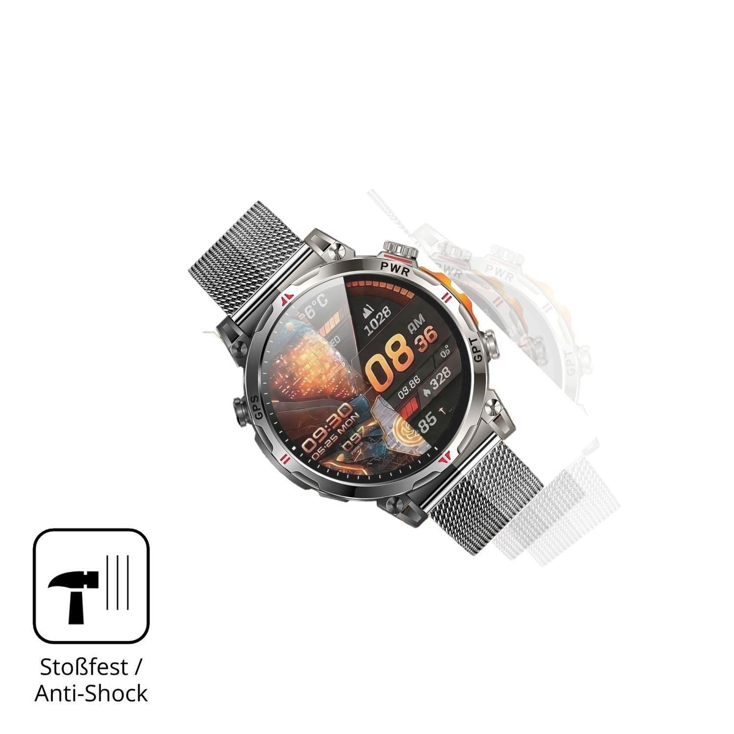 2x 9H Schutzfolie matt für NONGAMX 1.7 Zoll Smartw (4)