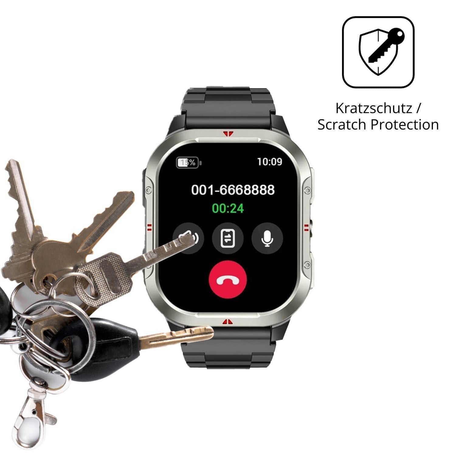 6x Schutzfolie klar für Jugeman V10 Display-Schutz (4)