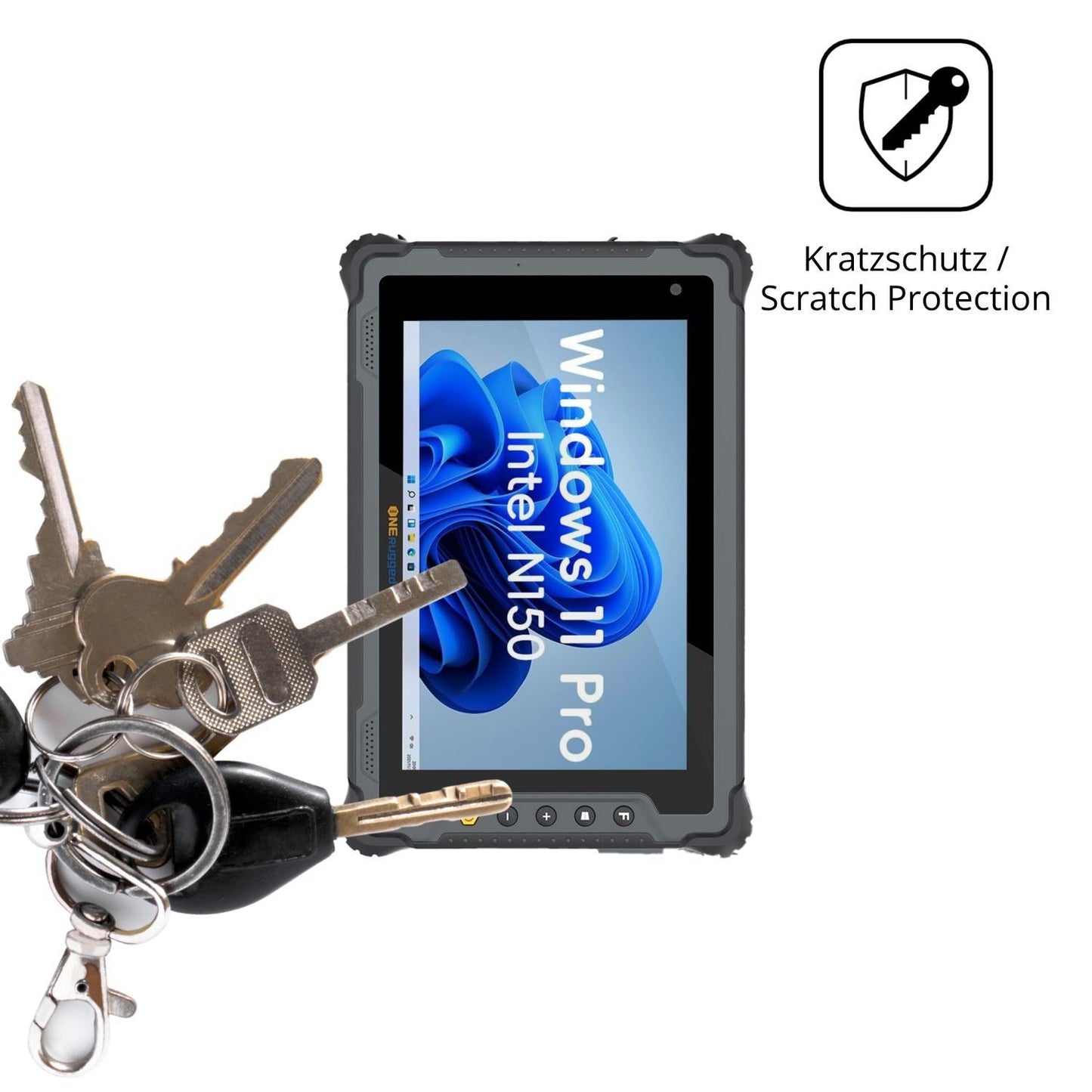 2x Schutzfolie klar für ONERugged M80N Display-Sch (4)