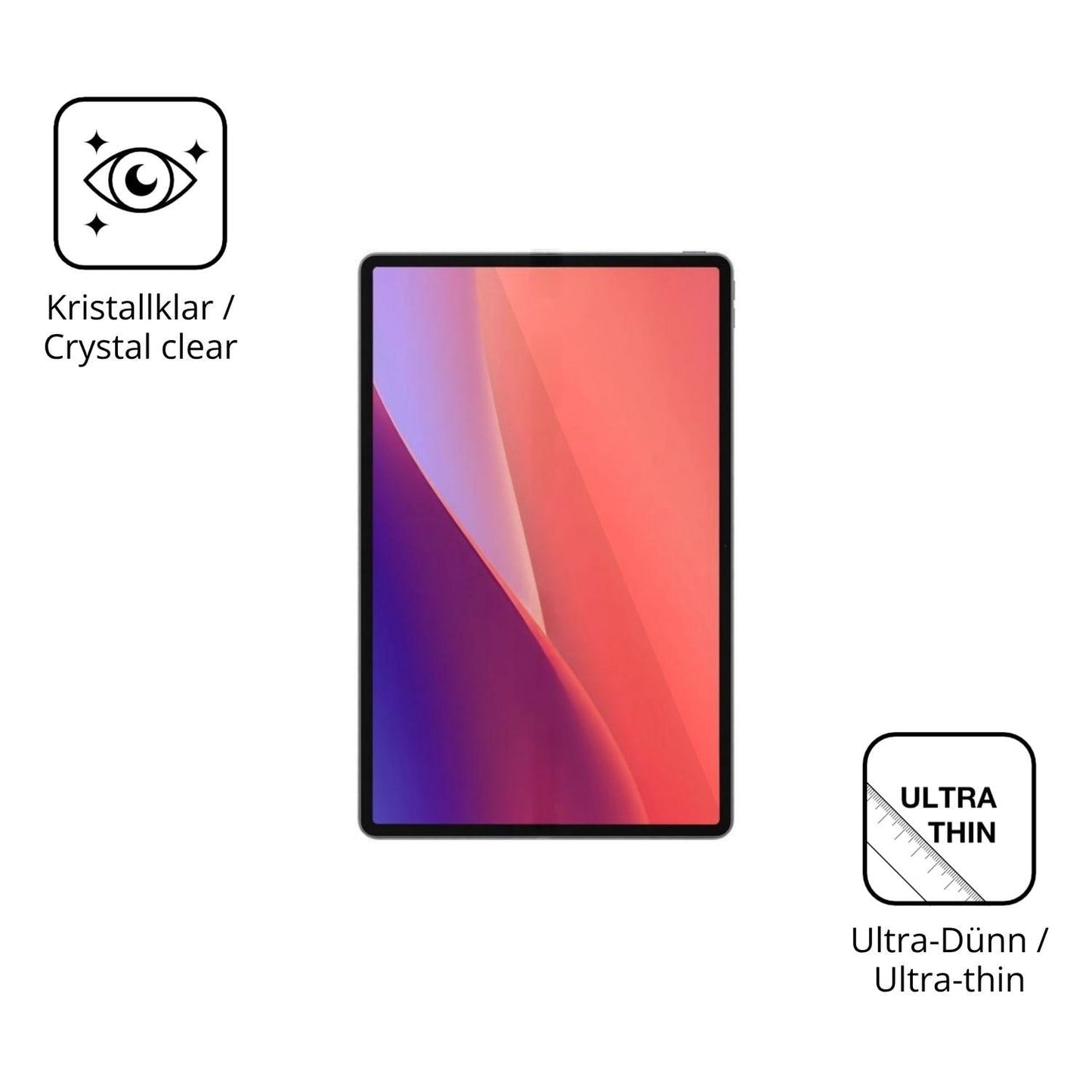 2x Schutzfolie klar für Lenovo Xiaoxin Pad Pro 13  (5)