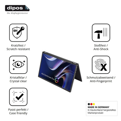 2x 9H Schutzfolie für Asus ZenScreen Duo OLED MQ14 (7)