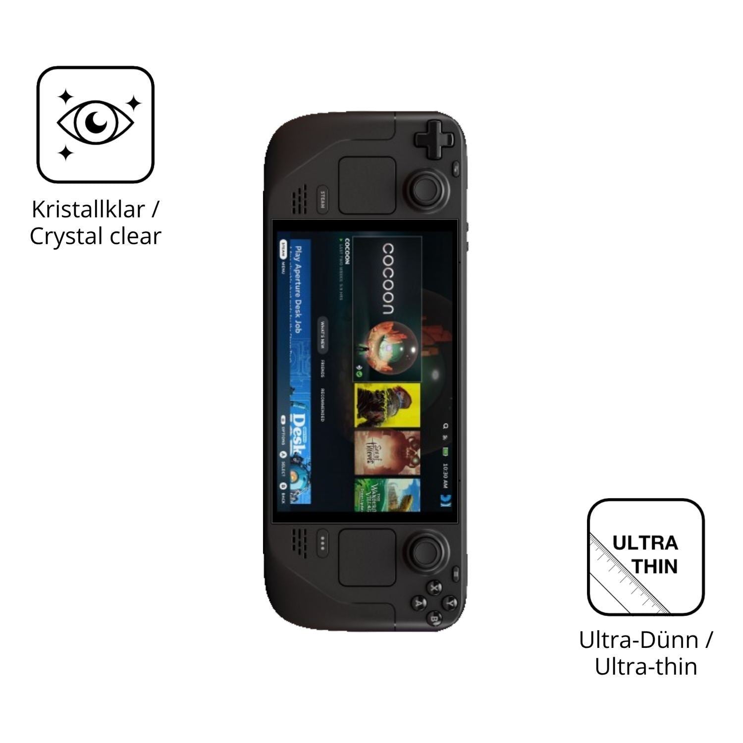 2x Schutzfolie klar für Velvet Steam Deck OLED Dis (5)