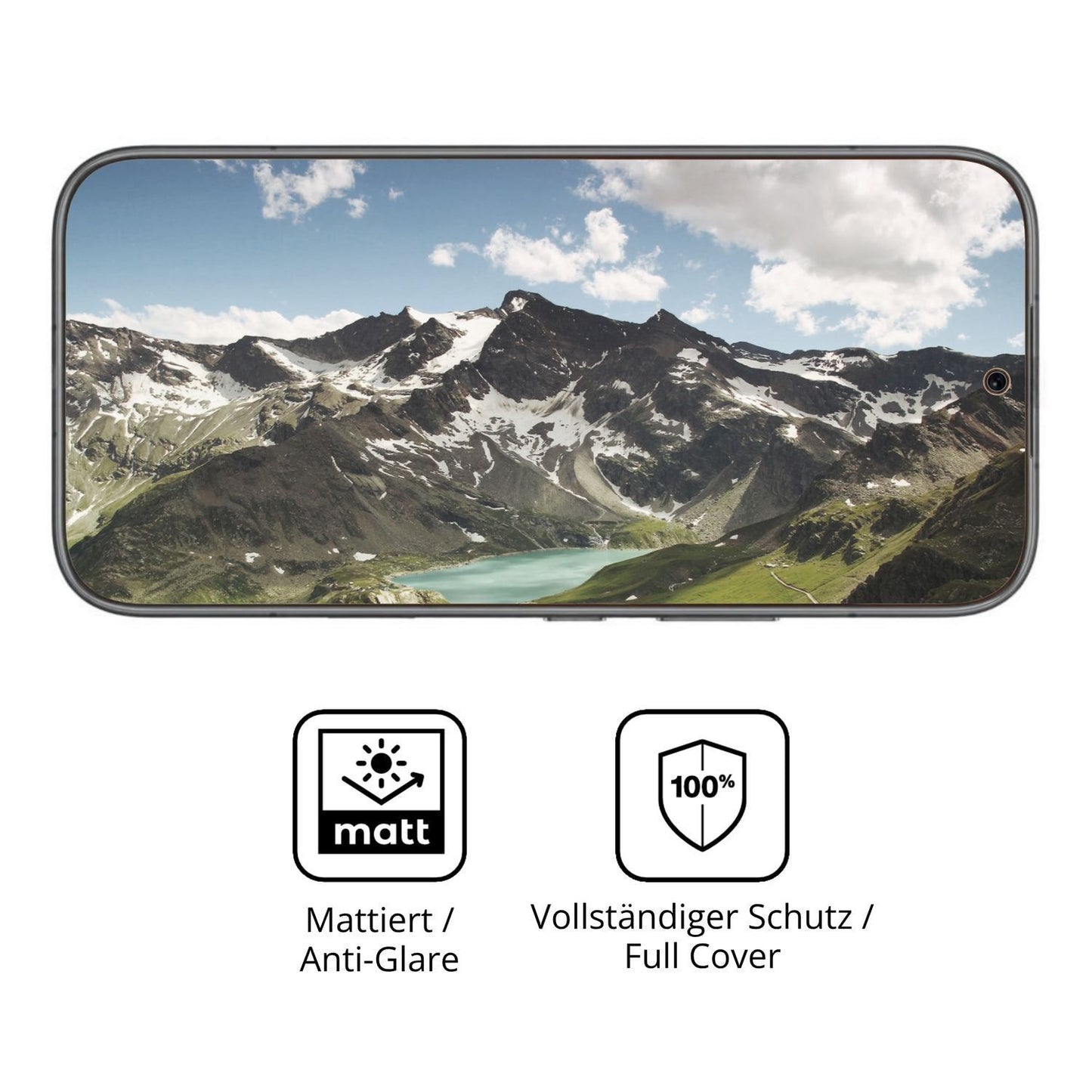 2x Full Cover Schutzfolie matt für Honor 600 (5)