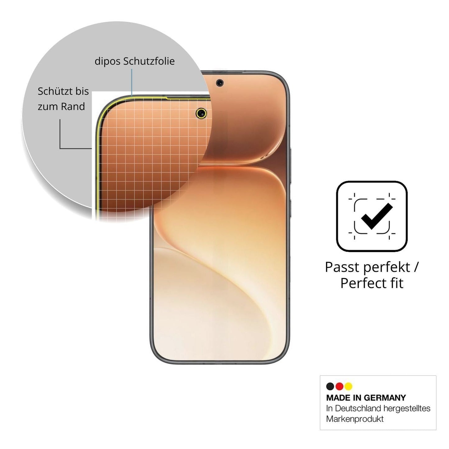 2x Full Cover Schutzfolie matt für Honor 600 (6)