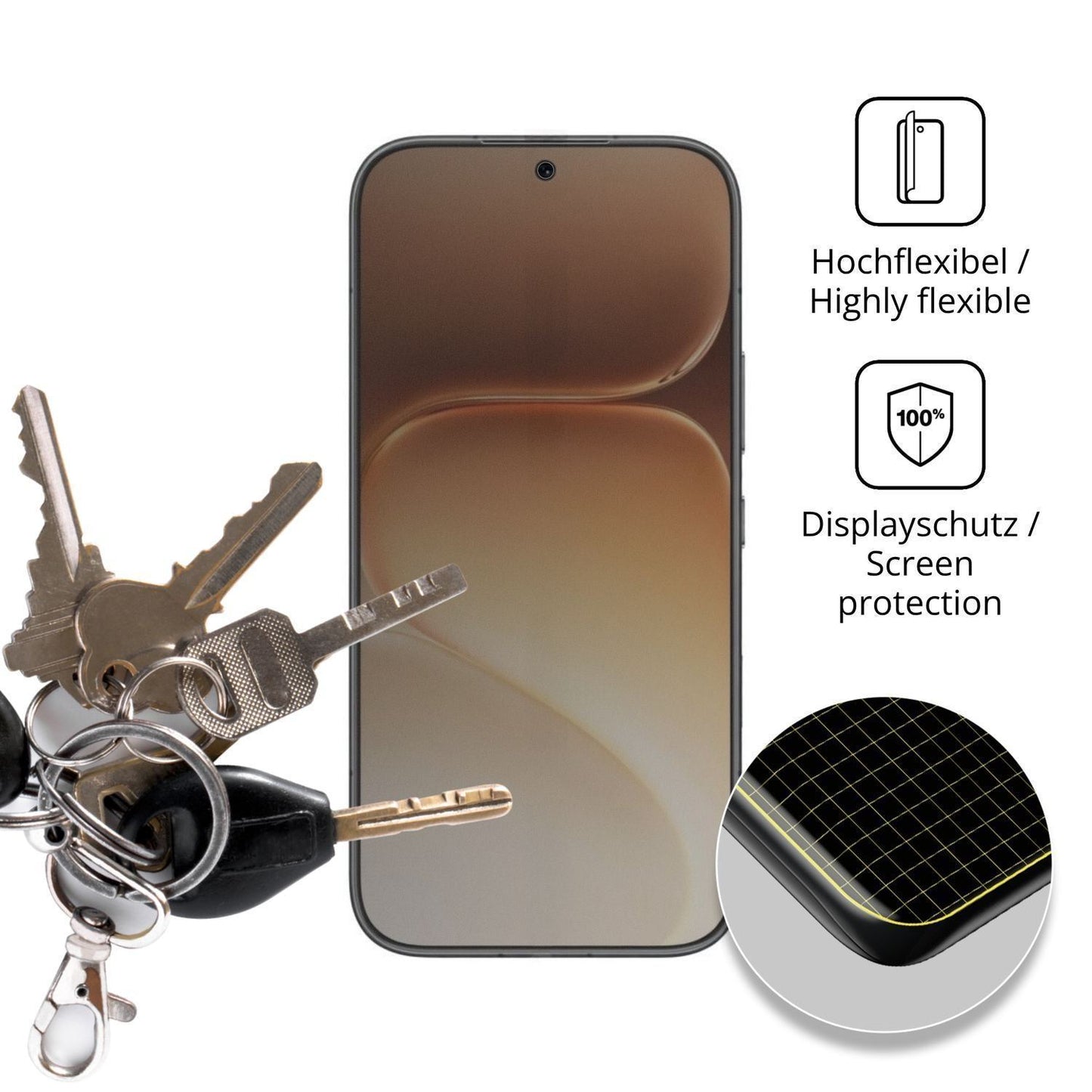 Full Cover Privacy Blickschutzfolie für Honor 600 (3)