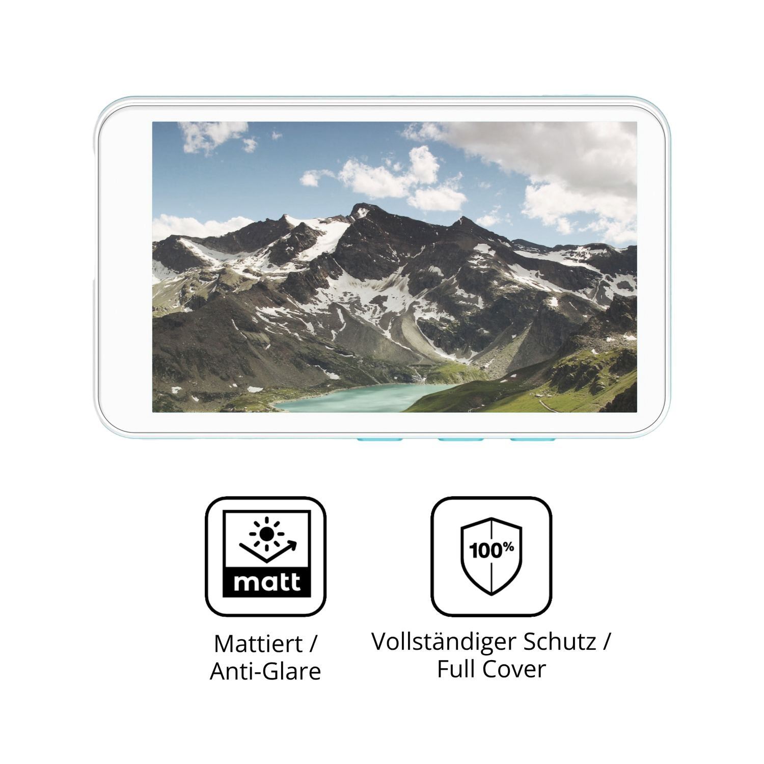 2x Full Cover Schutzfolie matt für SWOFY D08 MP3-P (5)