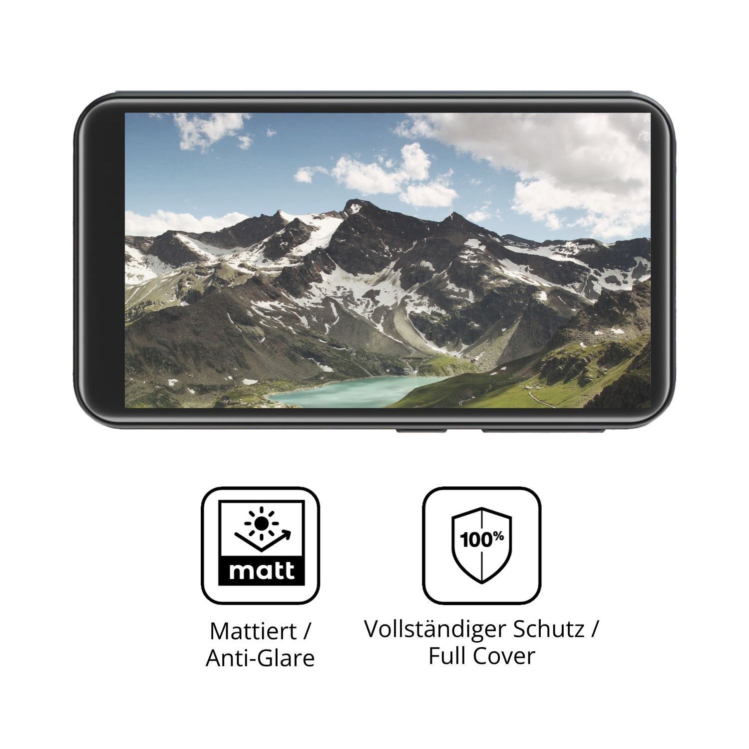 2x Full Cover Schutzfolie matt für Diofox M12 MP3- (5)