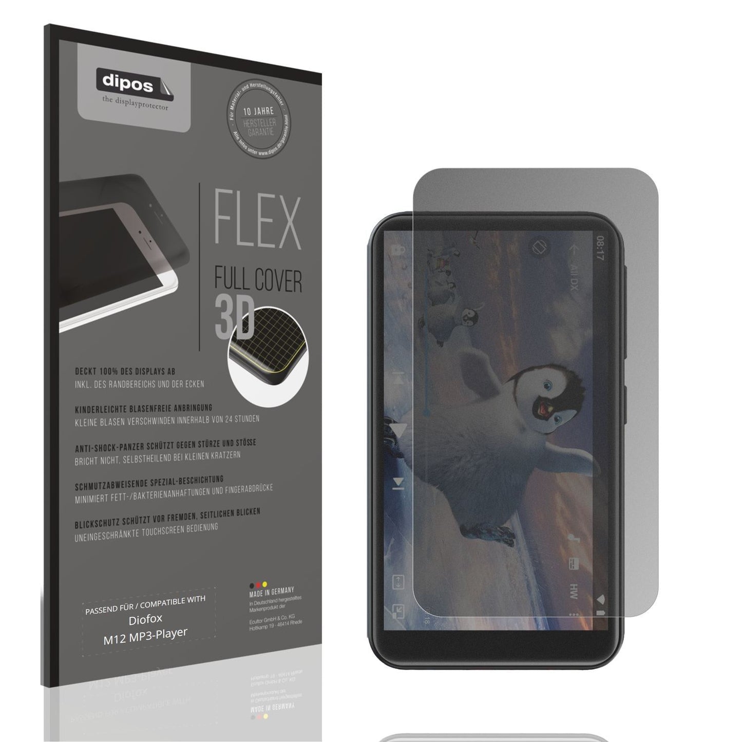 Full Cover Privacy Blickschutzfolie für Diofox M12 (1)
