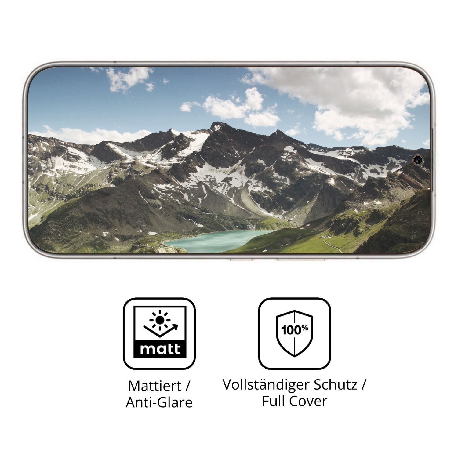 2x Full Cover Schutzfolie matt für Honor 600 Pro (5)