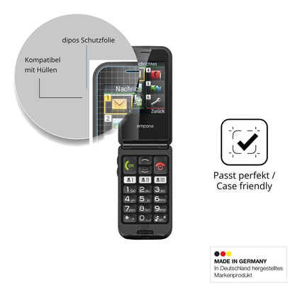 4x Schutzfolie klar für Emporia TalkGlam Display-S (6)