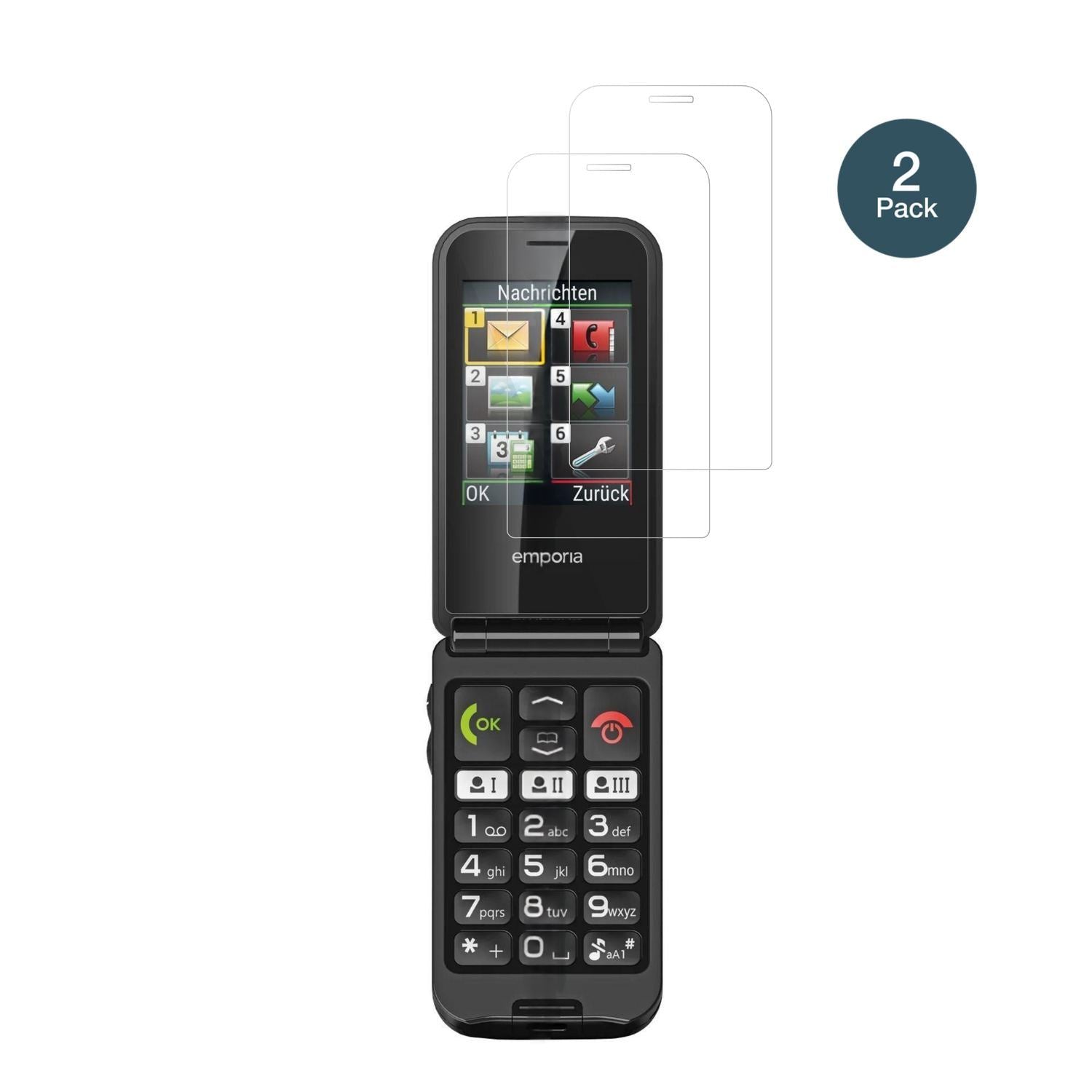2x 9H Schutzfolie für Emporia TalkGlam Panzerfolie (2)
