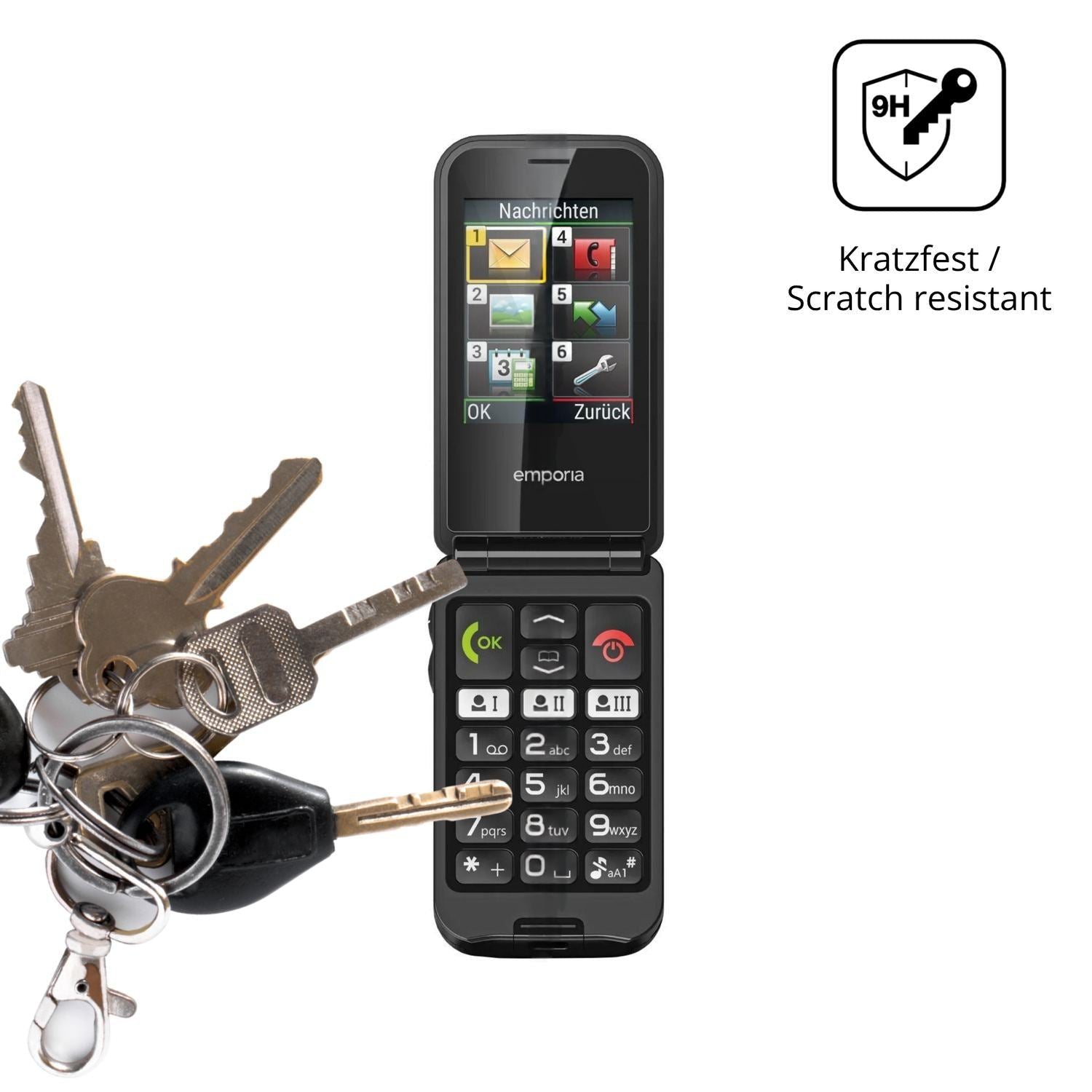 2x 9H Schutzfolie für Emporia TalkGlam Panzerfolie (3)