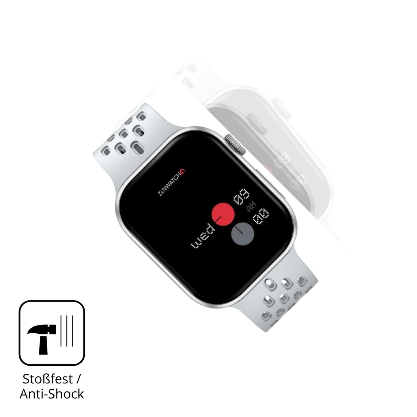 2x 3D Full Cover Schutzfolie für Zenwatch Pulse On (4)