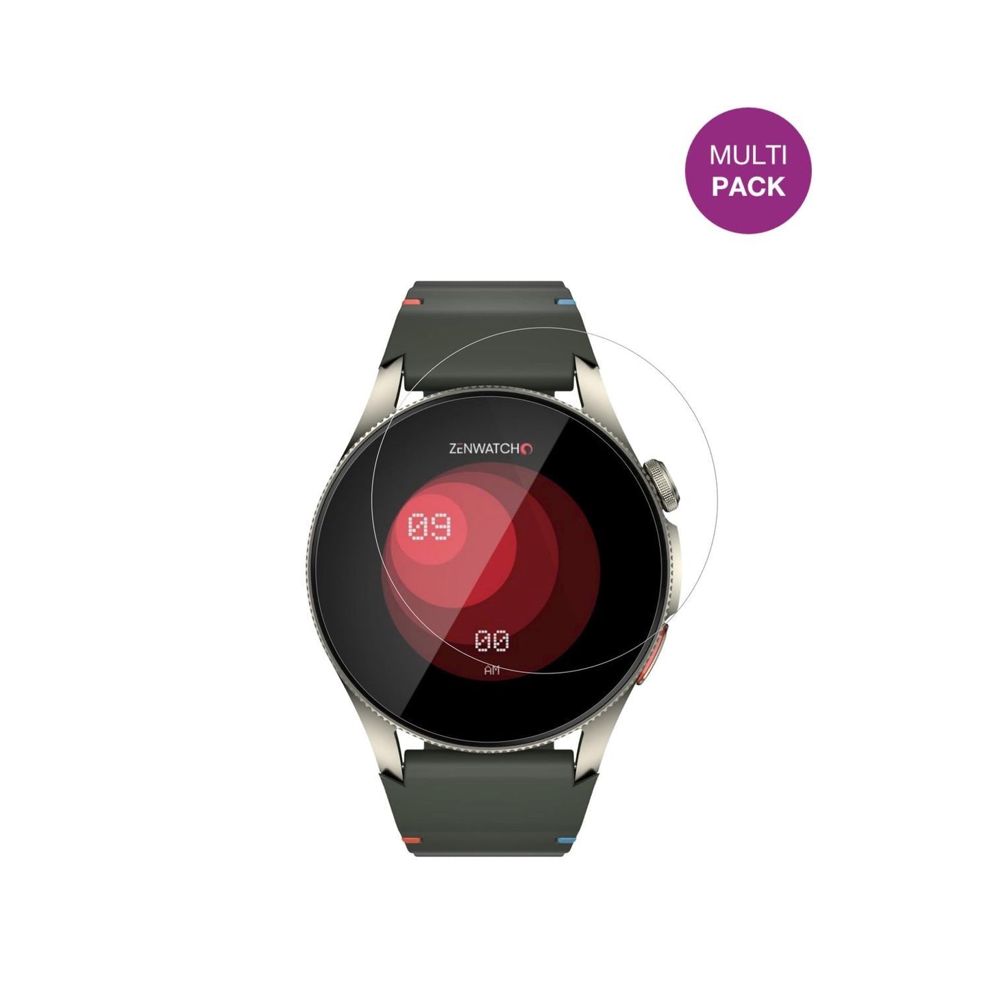 6x Schutzfolie klar für Zenwatch Zenara Titanium D (2)