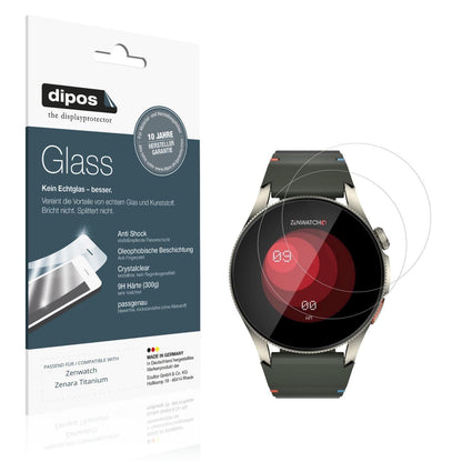 2x 9H Schutzfolie für Zenwatch Zenara Titanium Pan (1)