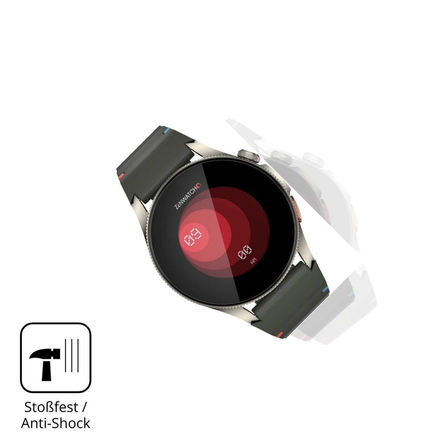 2x 9H Schutzfolie für Zenwatch Zenara Titanium Pan (4)