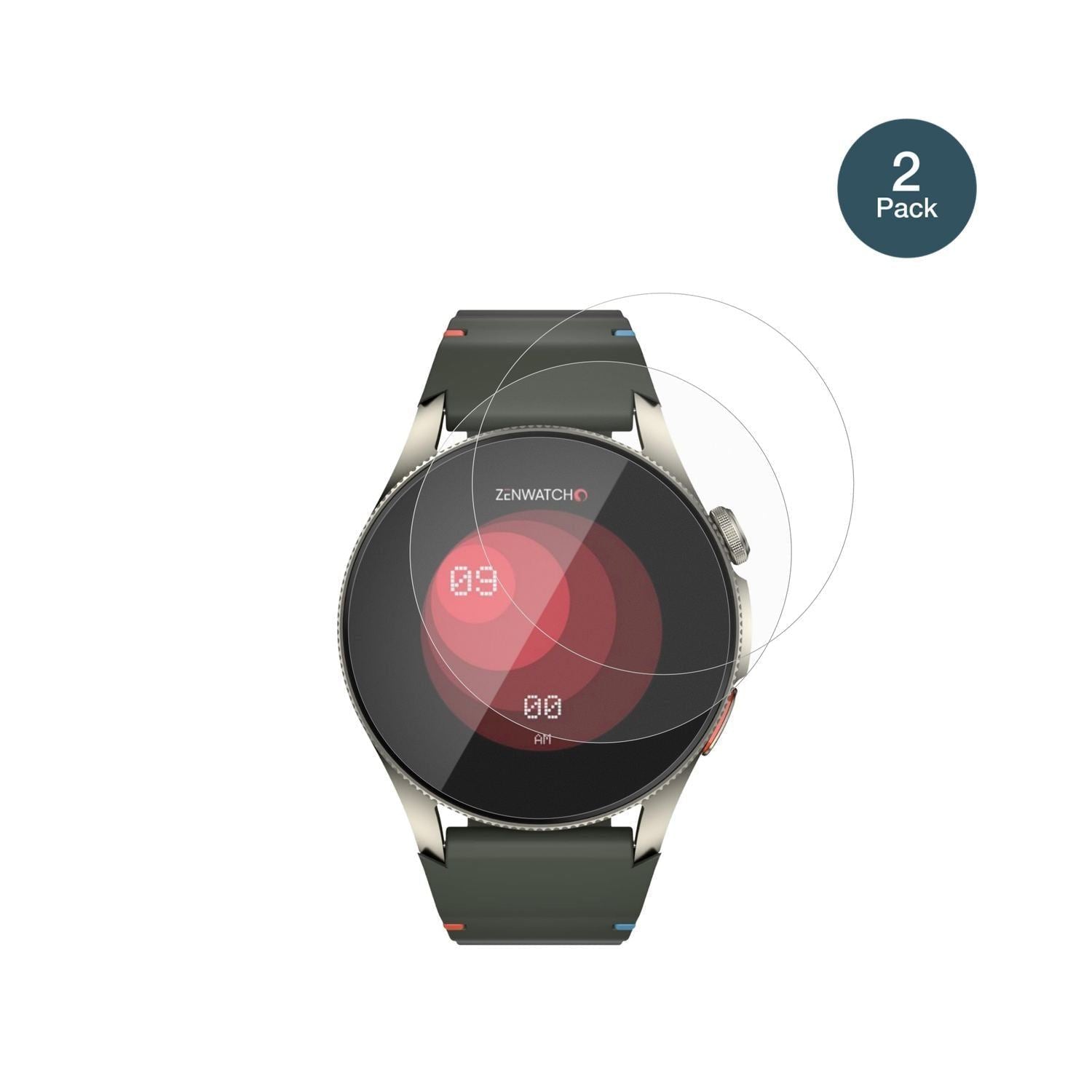 2x 9H Schutzfolie matt für Zenwatch Zenara Titaniu (2)