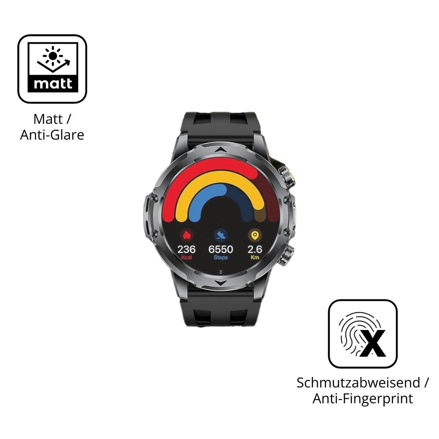 6x Schutzfolie matt für LIGE SMART EF23 1.53 Displ (5)