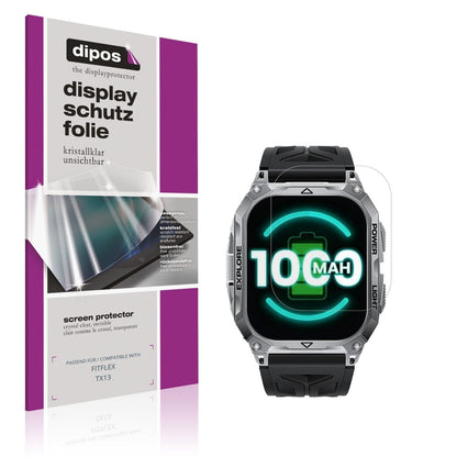 6x Schutzfolie klar für FITFLEX TX13 Display-Schut (1)
