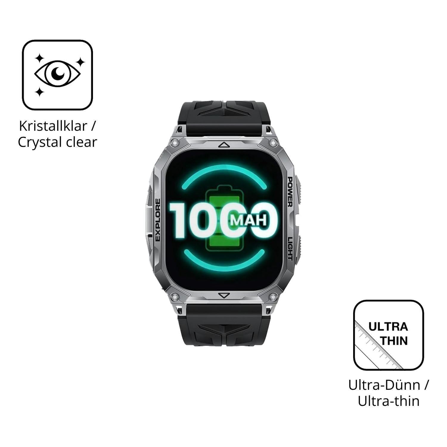 6x Schutzfolie klar für FITFLEX TX13 Display-Schut (5)