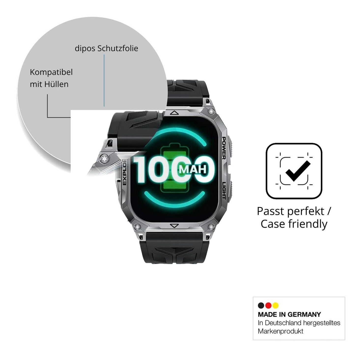 6x Schutzfolie klar für FITFLEX TX13 Display-Schut (6)