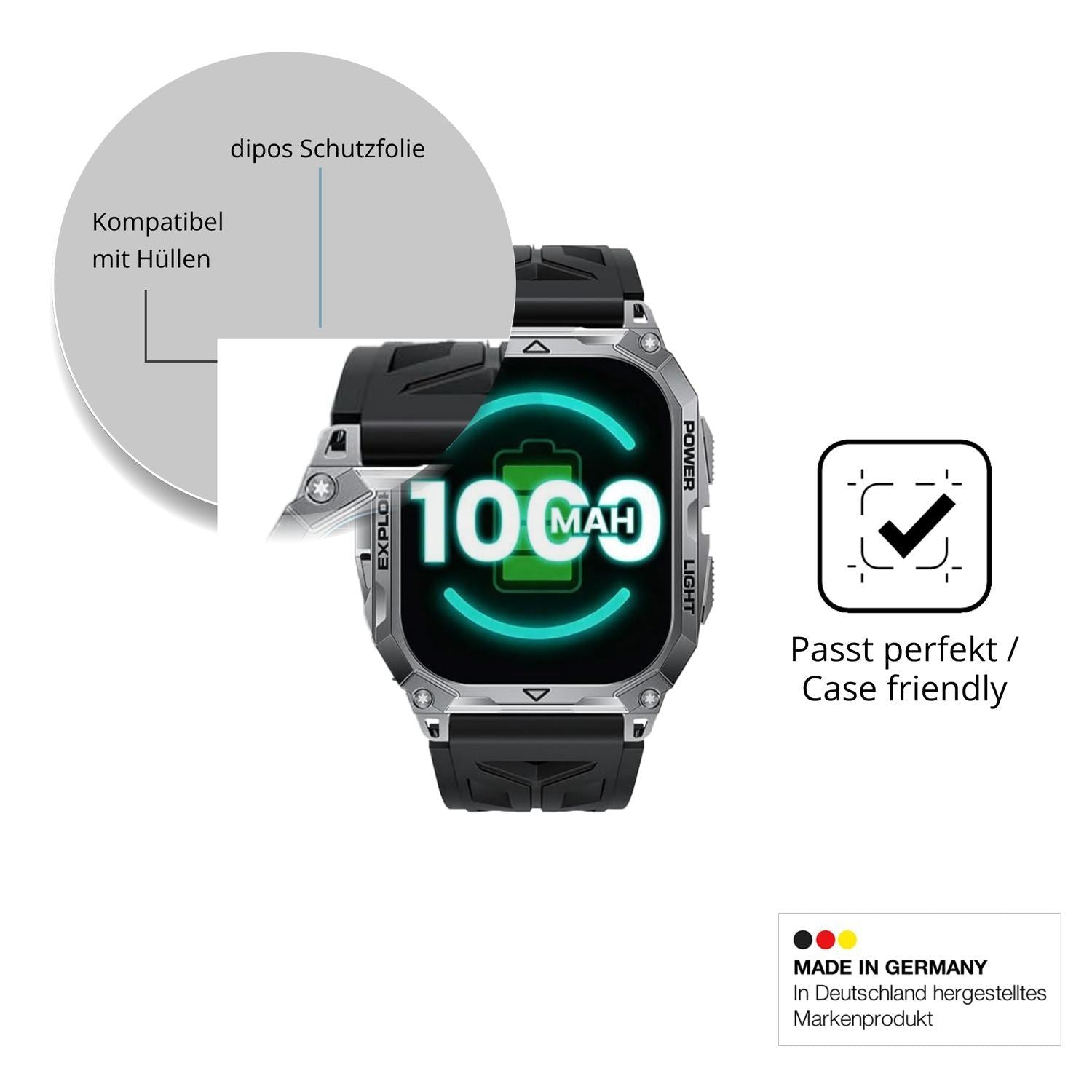 6x Schutzfolie klar für FITFLEX TX13 Display-Schut (6)