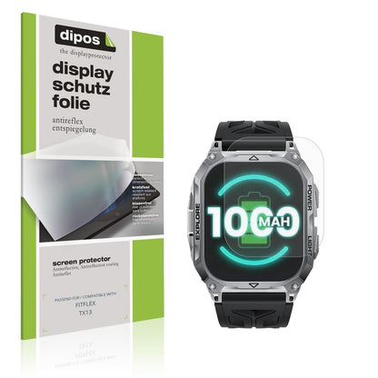 6x Schutzfolie matt für FITFLEX TX13 Display-Schut (1)