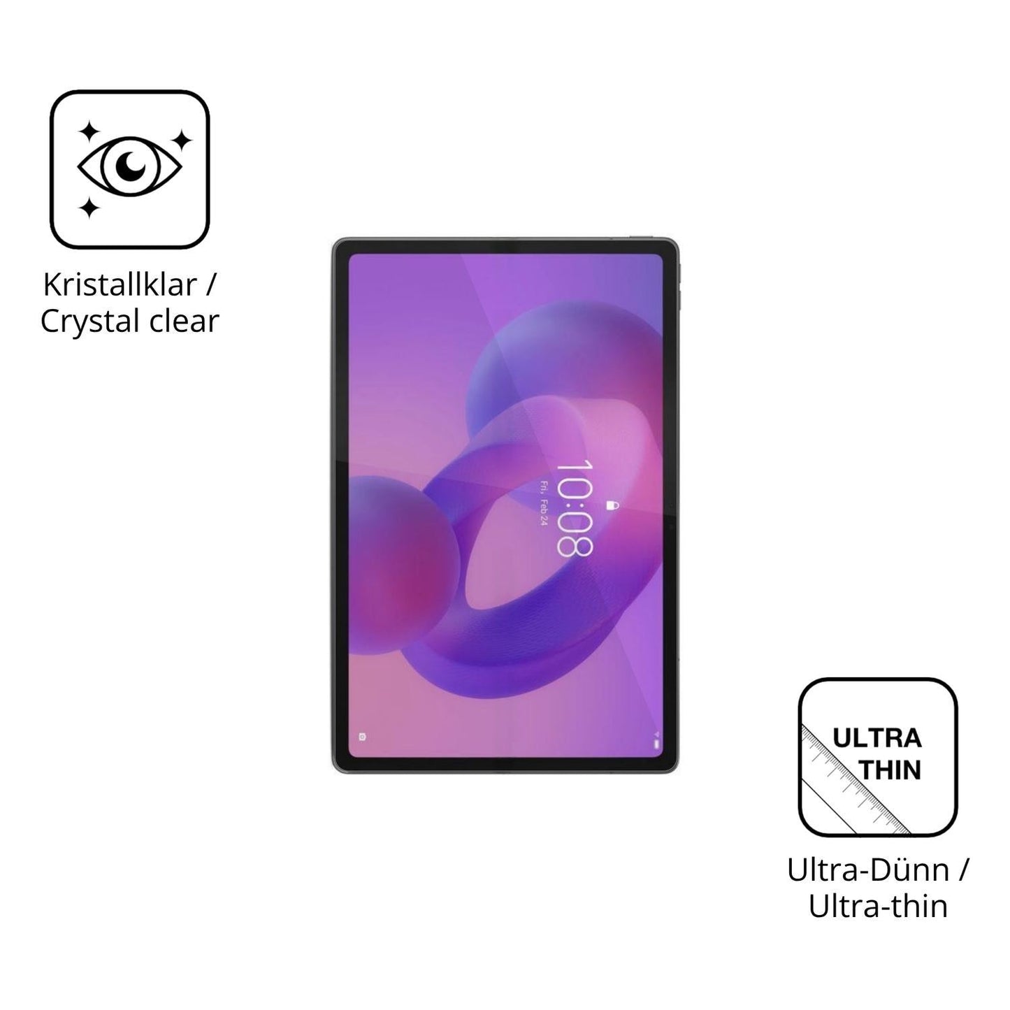 2x Schutzfolie klar für Lenovo Idea Tab Plus TB361 (5)