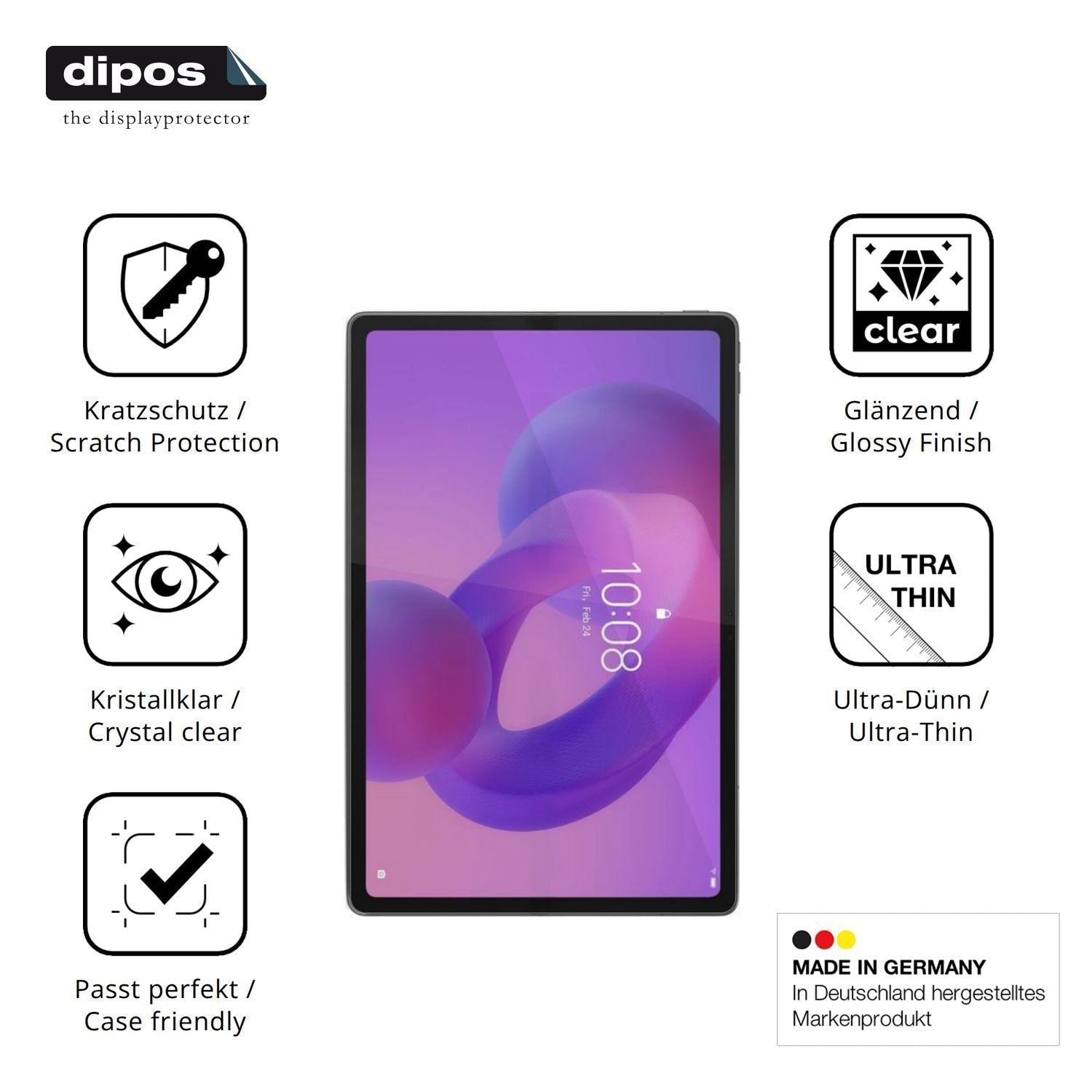 2x Schutzfolie klar für Lenovo Idea Tab Plus TB361 (7)