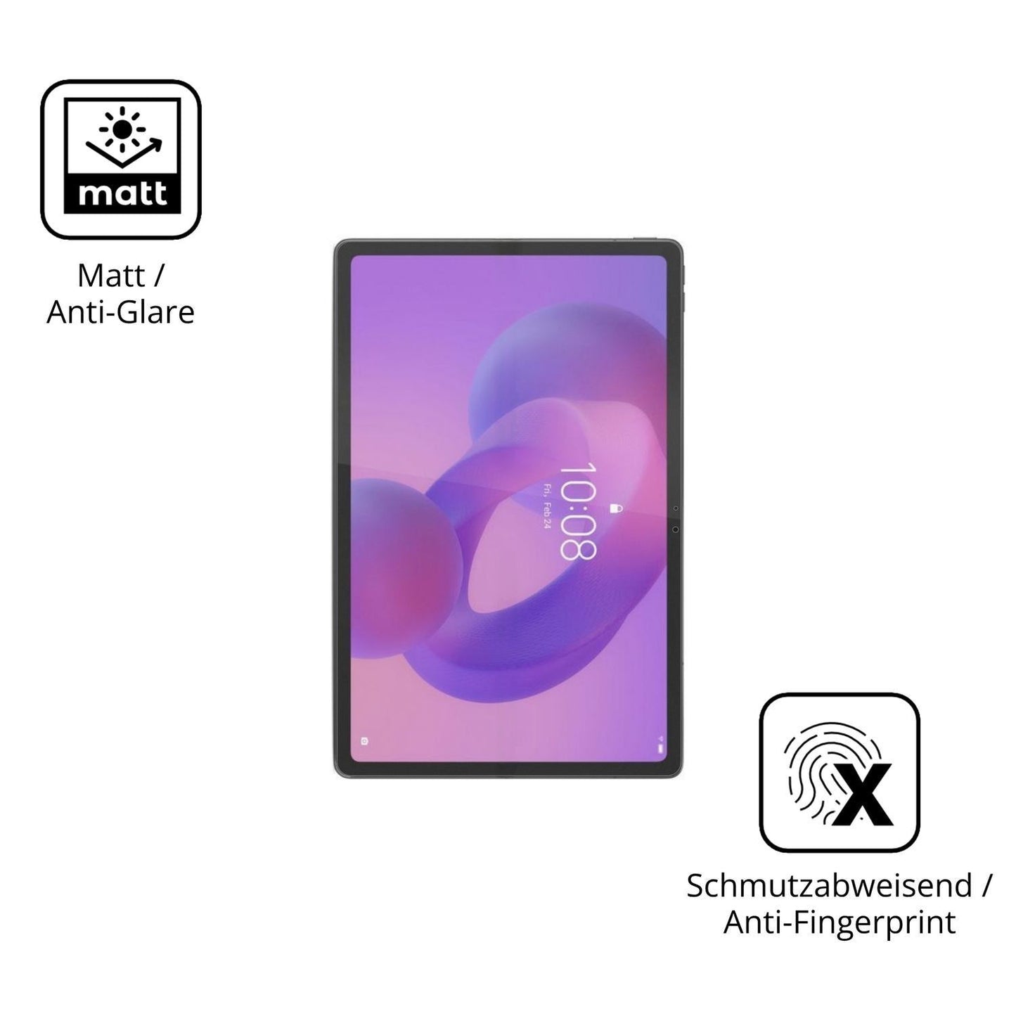 2x Schutzfolie matt für Lenovo Idea Tab Plus TB361 (5)