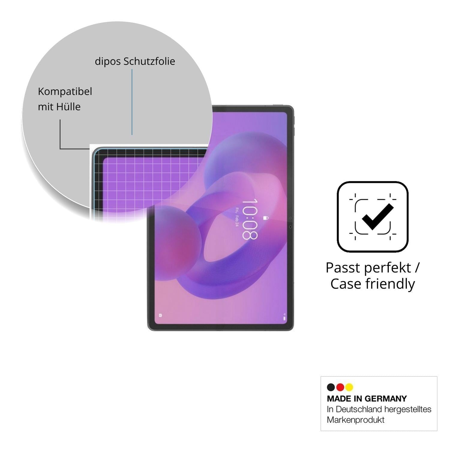 2x Schutzfolie matt für Lenovo Idea Tab Plus TB361 (6)