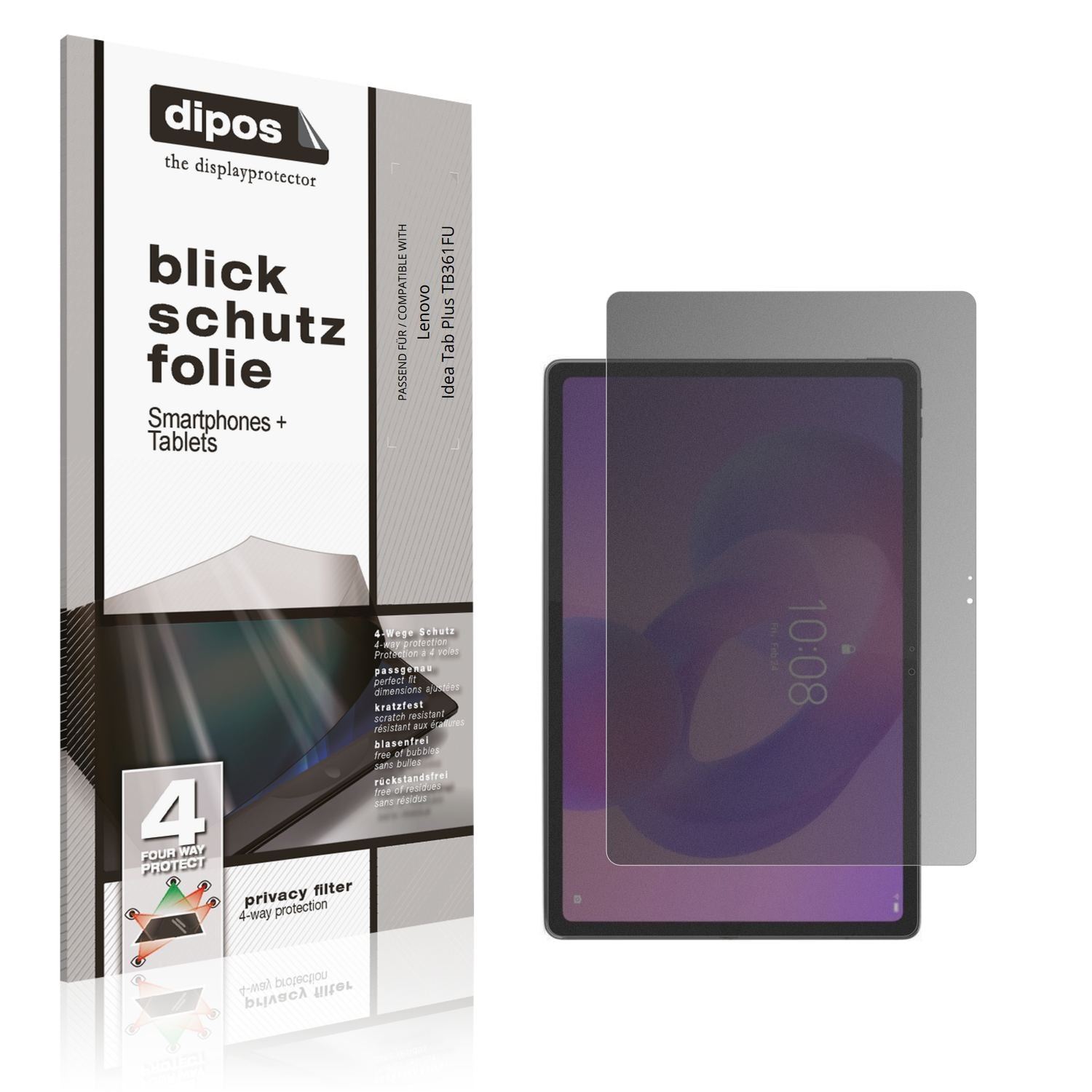 Blickschutzfolie für Lenovo Idea Tab Plus TB361FU  (1)
