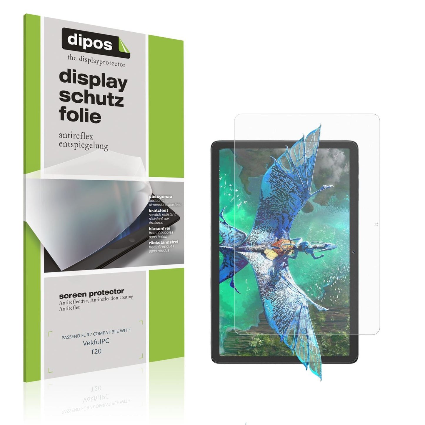 2x Schutzfolie matt für VekfulPC T20 Display-Schut (1)