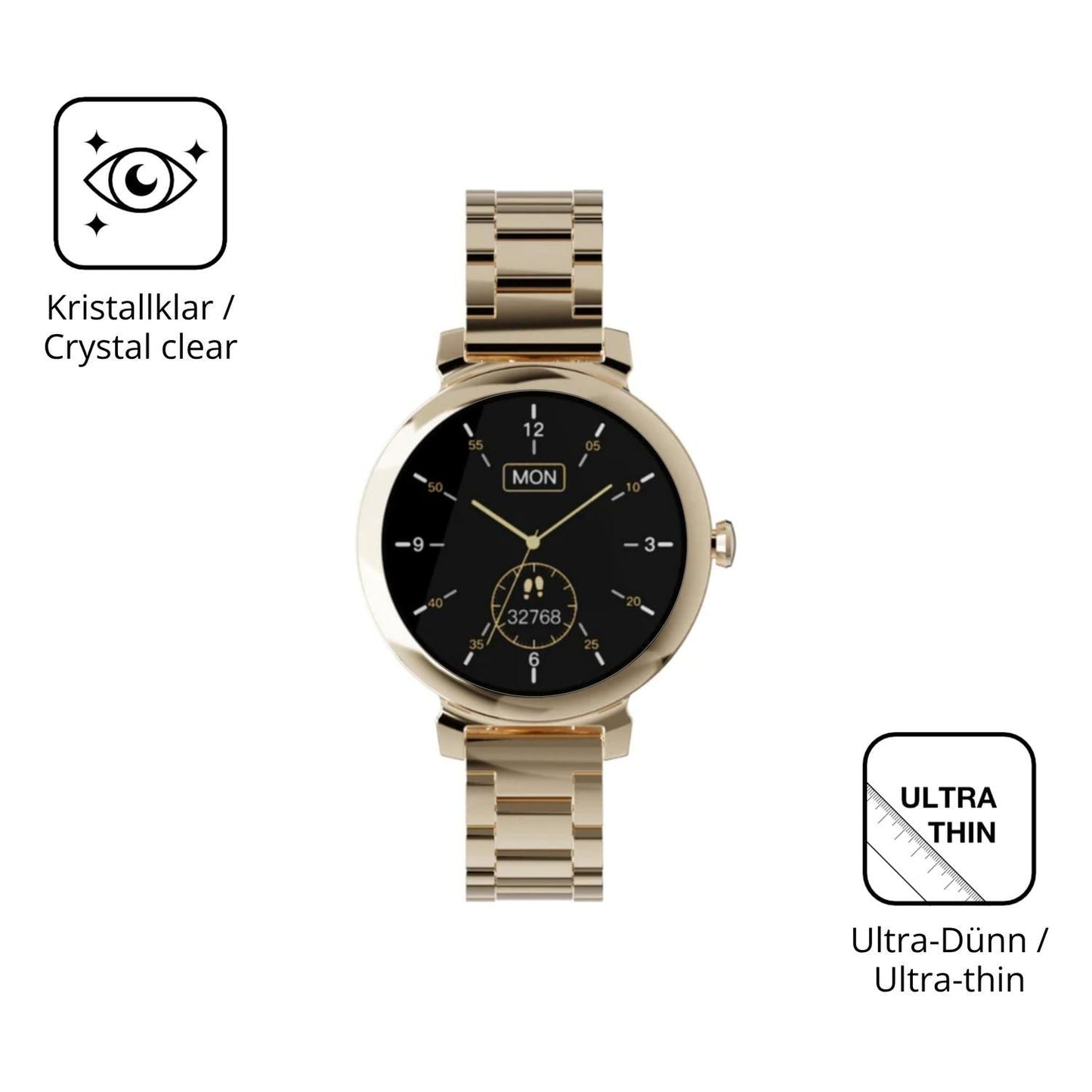 6x Schutzfolie klar für Zenwatch Lily Display-Schu (5)