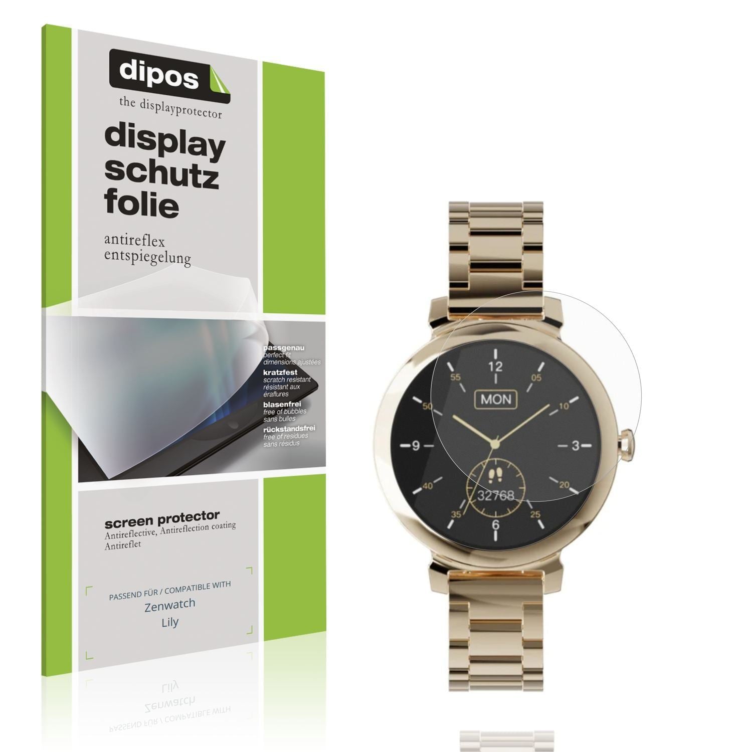 6x Schutzfolie matt für Zenwatch Lily Display-Schu (1)