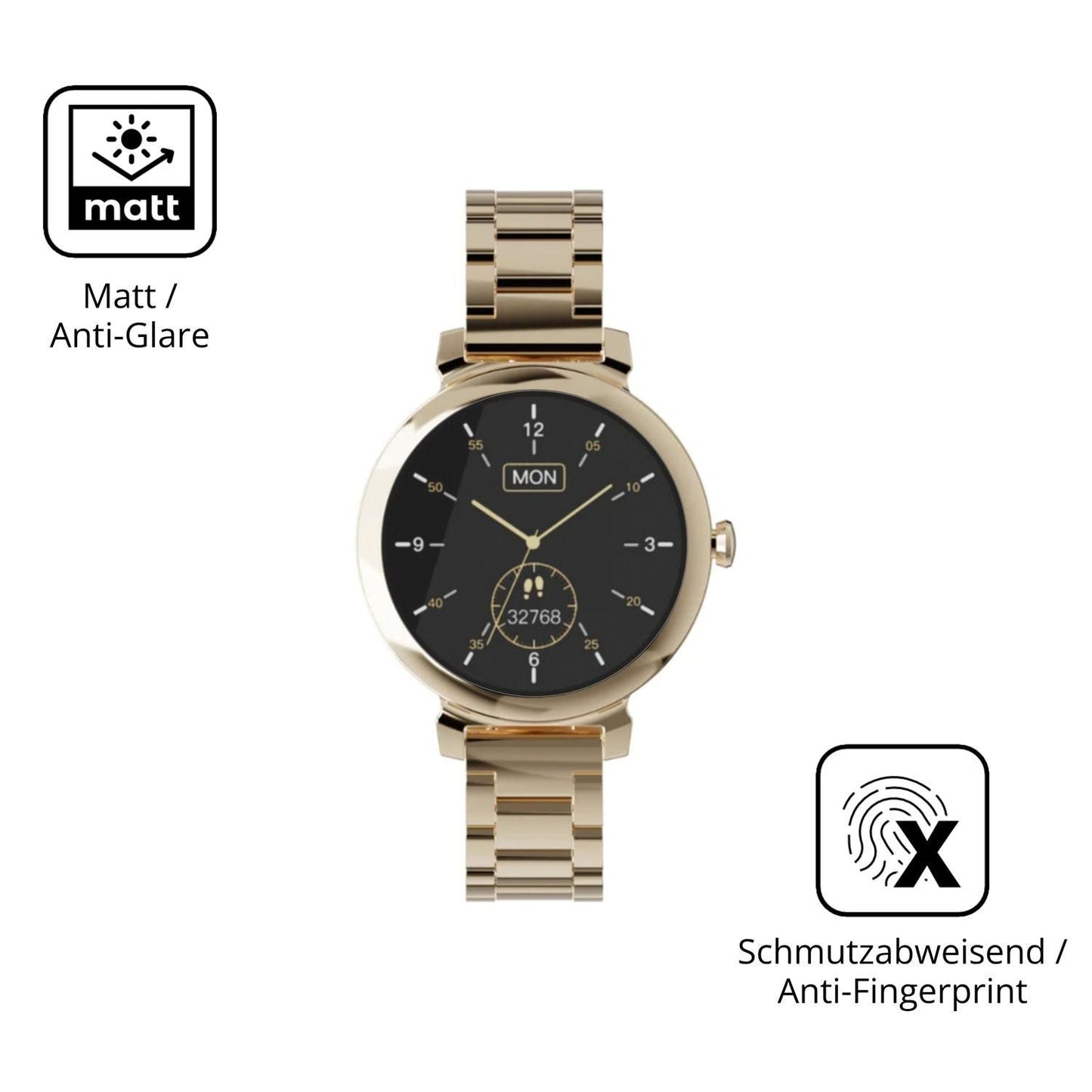 6x Schutzfolie matt für Zenwatch Lily Display-Schu (5)
