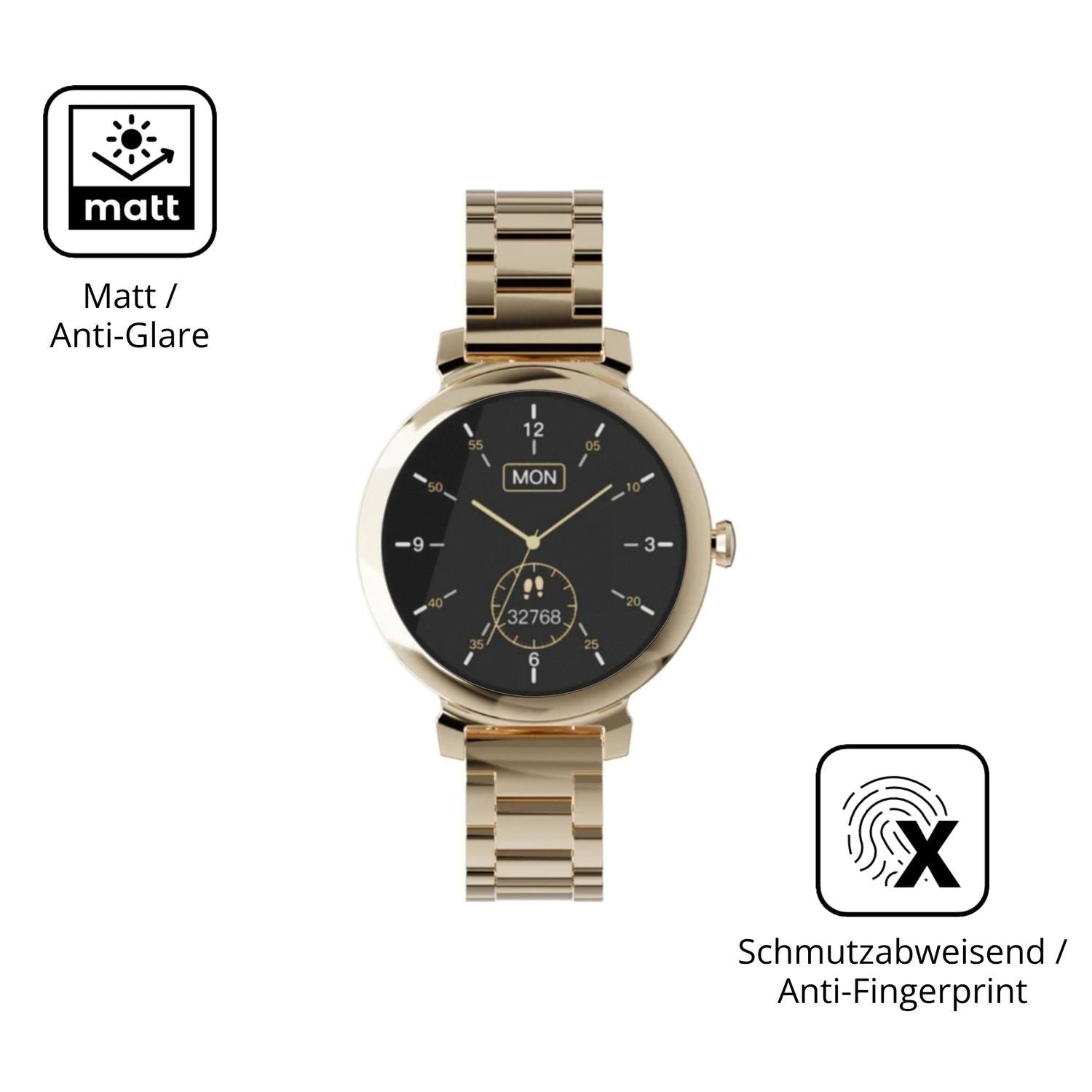 6x Schutzfolie matt für Zenwatch Lily Display-Schu (5)